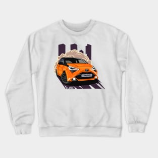 Orange Mandarin Pop Aygo x-cite Crewneck Sweatshirt